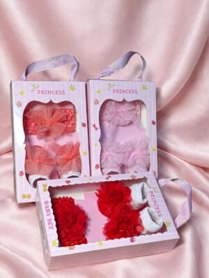 Face Box Pack Baby-Princes Hair-band and socks