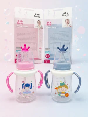 Baby Feeding Bottles with Handles — 2 Pack