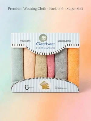 Gerber Premium Washing Cloth — 6 Pack