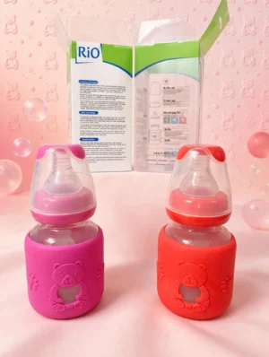 Pastel Baby Glass Bottles — 3 oz
